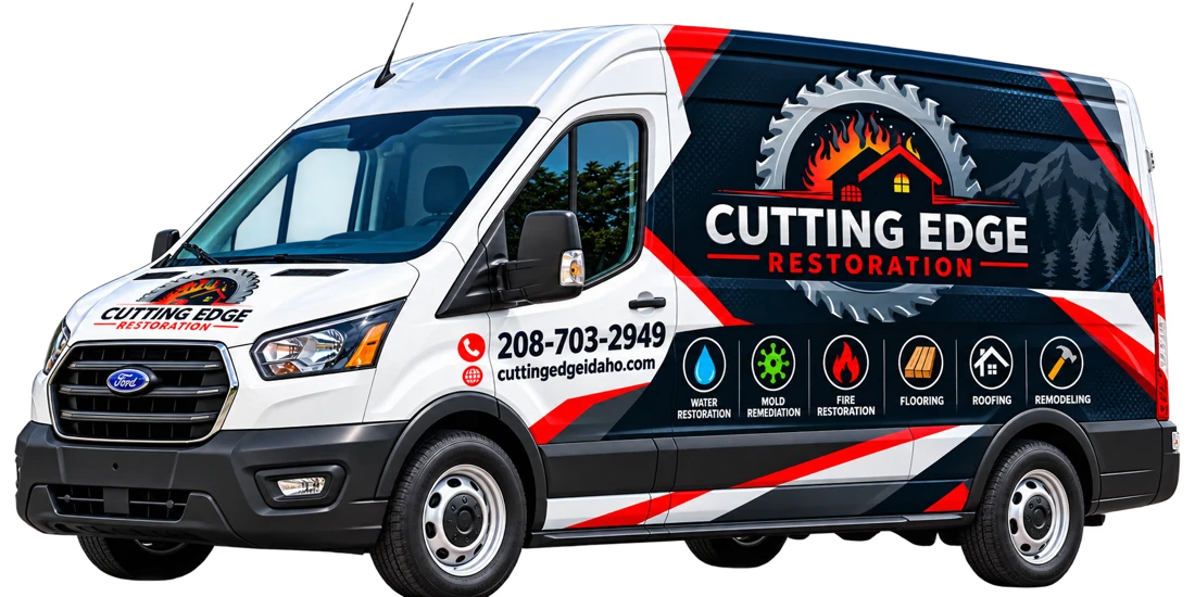 Cutting Edge Restoration branded service van